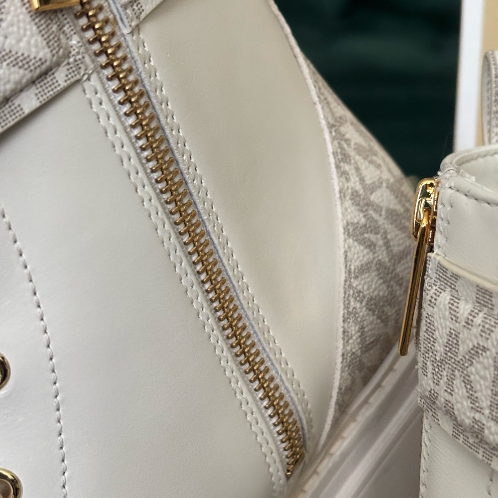 Michael Kors Women's White Combat Boots - Picture 6 of 12
